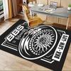 1pc BBS,Wheels,Lifestyle Office Carpet Soft Polyester Non Slip Machine Washable Indoor Carpet Living