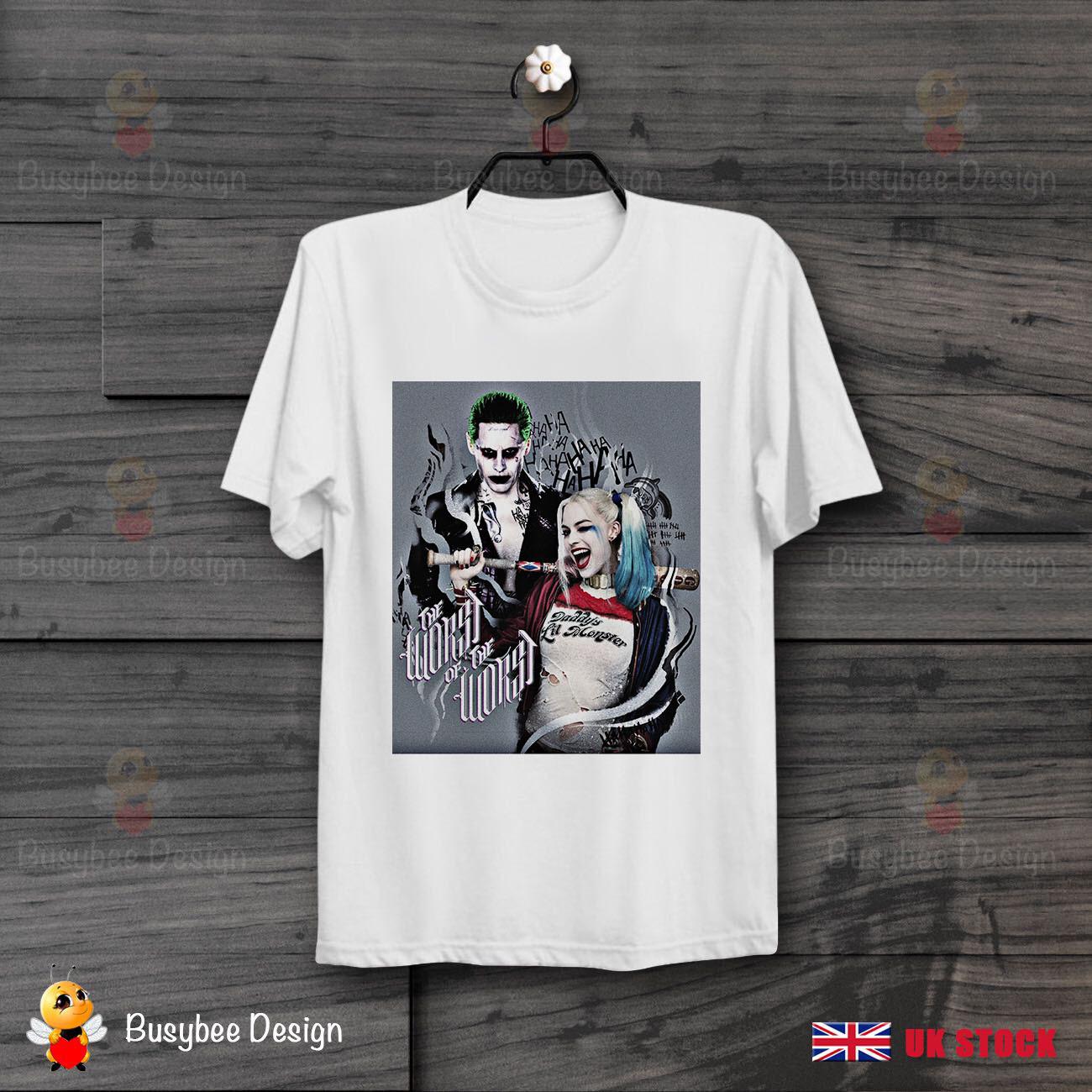 26 Joker Harley Suicide Squad Harley Quinn The Worst Poster Unisex T Shirt B354 Unisex T-Shirt XXL
