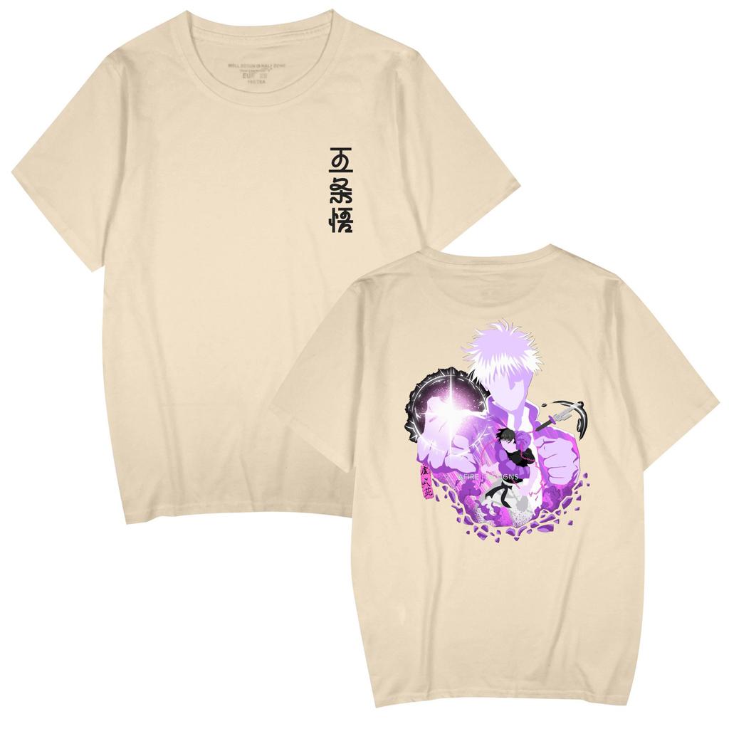 Jujutsu Kaisen Shirts Round Neck Short Sleeve Funny Clothes Jujutsu Kaisen Cartoon Printed Unisex T-Shirt