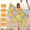 1pc T-Takashi Murakami Flower Microfiber Beach Towel Quick Dry Sand Free Soft Absorbent Pool Gym Sports Towel