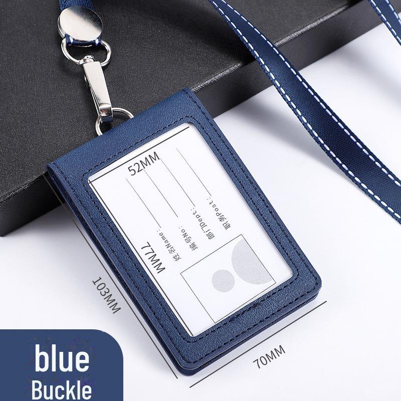 

Двослотовий складаний тримач карток із висувним шнурком для посвідчення особи, студентської або автобусної картки