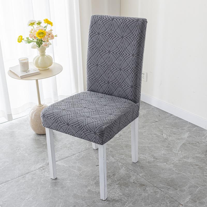 Straight Back Chair Cover Simple Thickened Universal Chair Set Dining Table Chair Cover Chair Cushion Set Hotel Solid Wood Stool Set