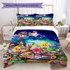 Super Mario Prints Bedding, Duvet Cover and Pillowcases, Birthday Gift (1 Duvet Cover + 2 Pillowcases, Pillow Insert Not included)JM017