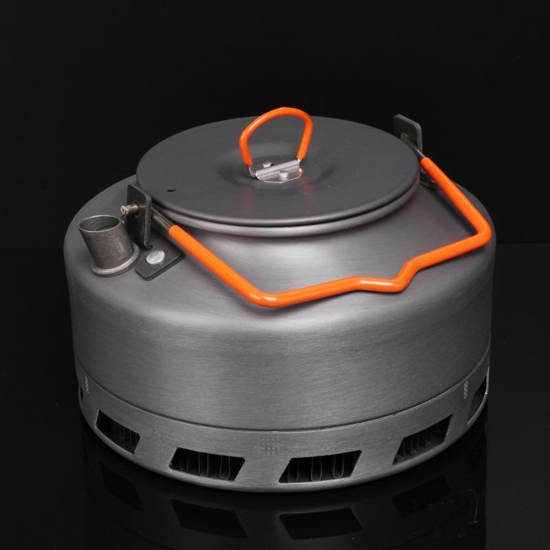1.1L/1.6L Portable Ultralight Outdoor Camping Tableware Hiking Quick Heat Teapot Coffee Water Kettle