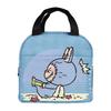 Cartoon Handbag Oxford Cloth Waterproof and Durable Tote Built In Aluminum Foil Insulation