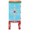 Hand Painted Nightstand 40 x 30 x 60 cm Solid Mango Wood