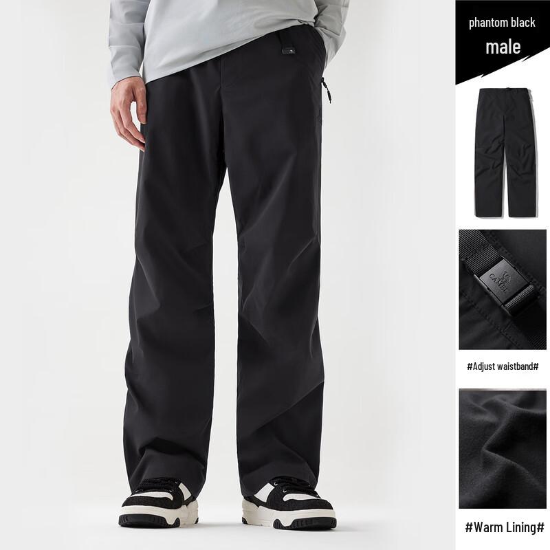 CAMEL Men s Windproof Waterproof Fleece-lined Hiking Pants A14CA46805 XXL