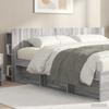 Headboard Cabinet with Storage Grey Sonoma Wood Material
