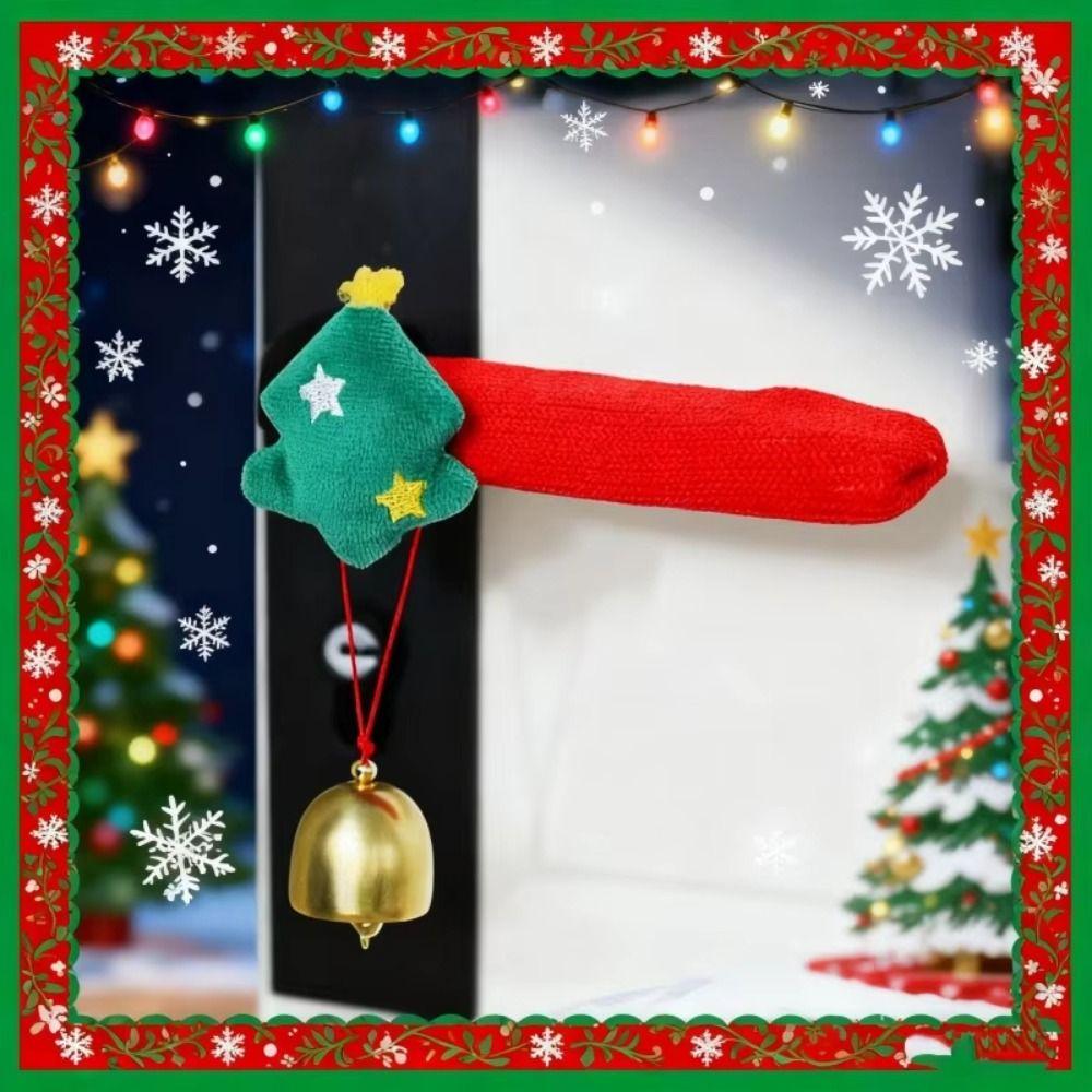 Cartoon Santa Claus Doorknob Cover Protective Door Knob Cover Room Decoration