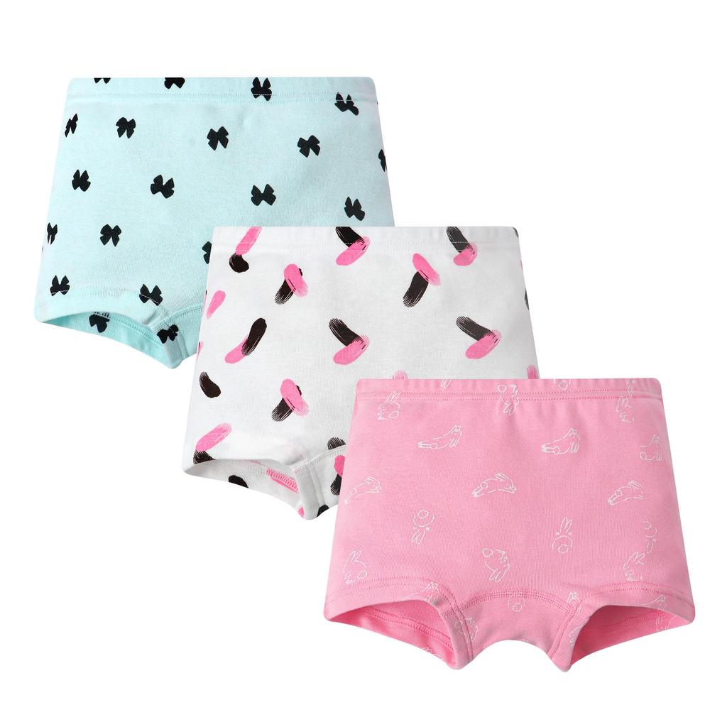 Girls' 100% Cotton Boxer Briefs - Toddler and Baby Underwear