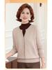 Mom's 2025 Winter Two-Piece Style Plus Velvet Sweater for Middle-Aged & Elderly Women - Thickened Autumn/Winter Velvet Base Layer Shirt