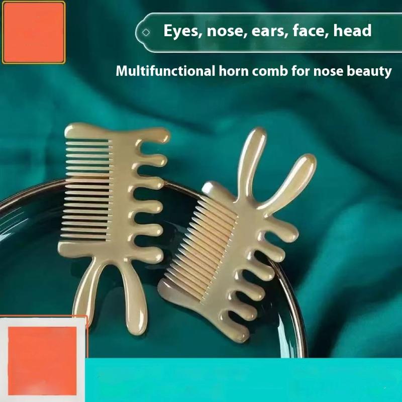 

Plastic Double-Sided Smooth Hair Massage Comb Fine-Tooth Head Meridian Comb Skin Five-Finger Head Therapy onesize