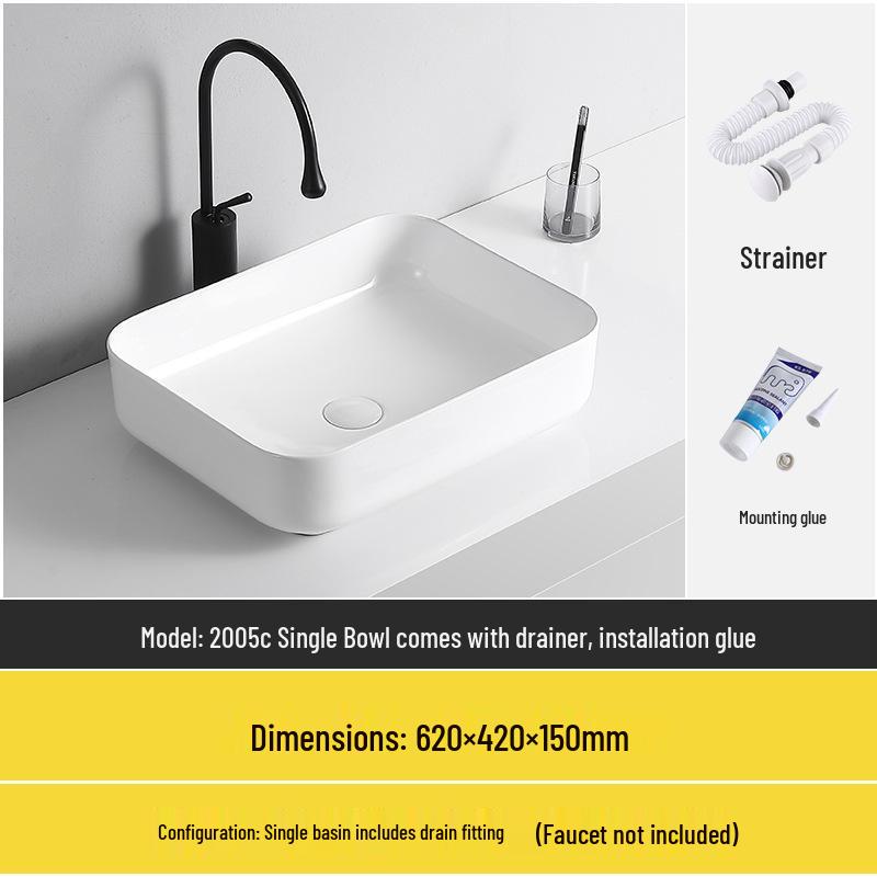 Tengxiang Ceramic Sink: White Floor-Standing Luxury Basin with Cabinet for Bathroom or Balcony
