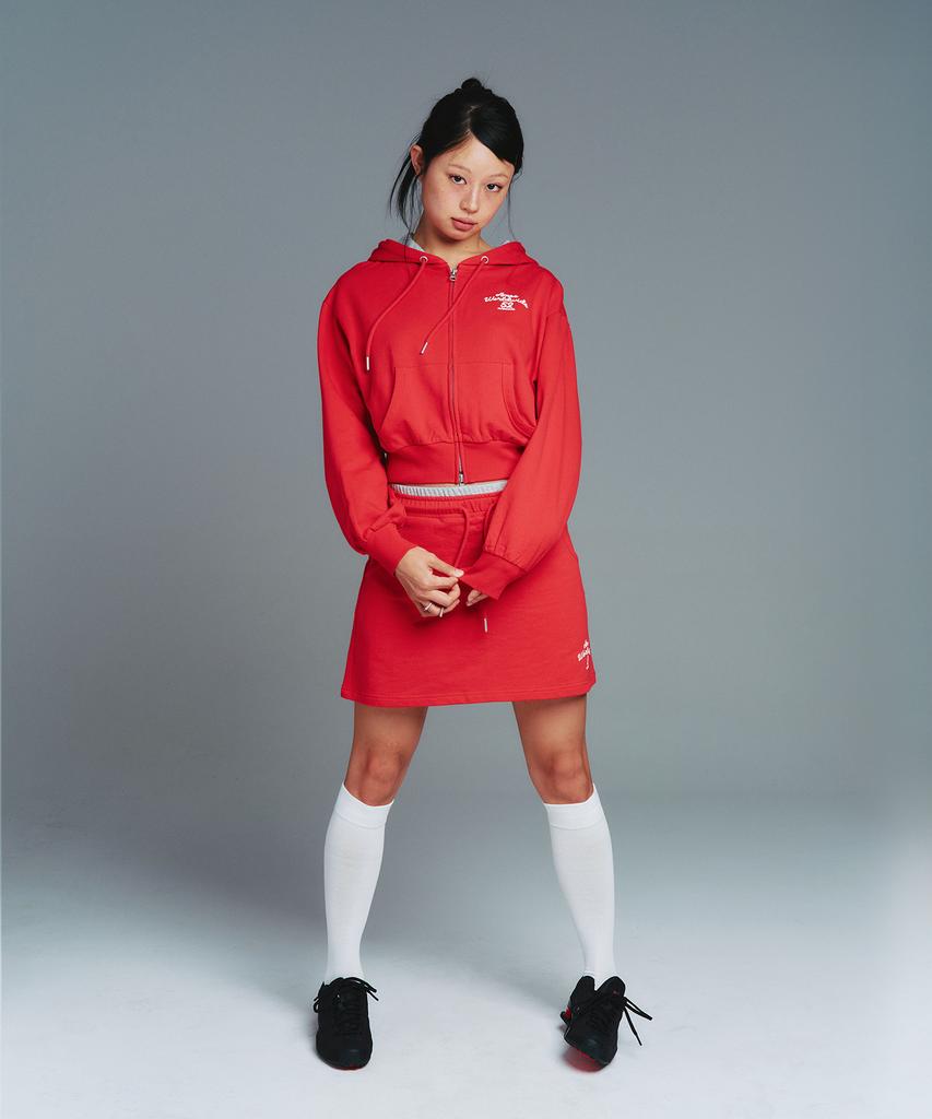 Ames Worldwide Classic Mini Sweat Skirt Red