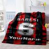 Ac Milan Personalized Text Blanket Gift Personalized Blanket Soft & Cozy Perfect for Couch Sofa Office Nap Ideal for All Seasons