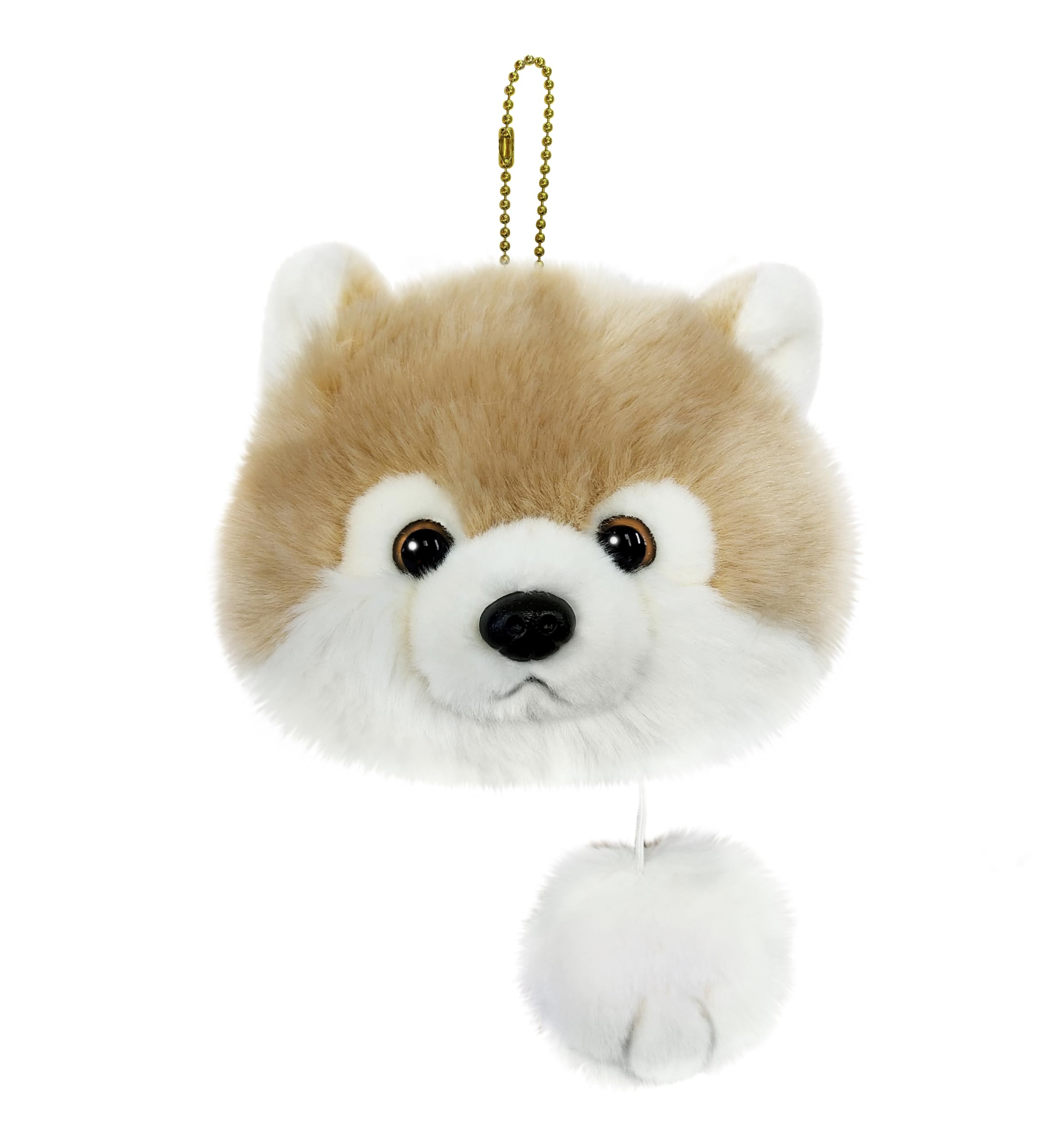

Aurora World Plush Toy Pouch with Charm Pomeranian бежевый