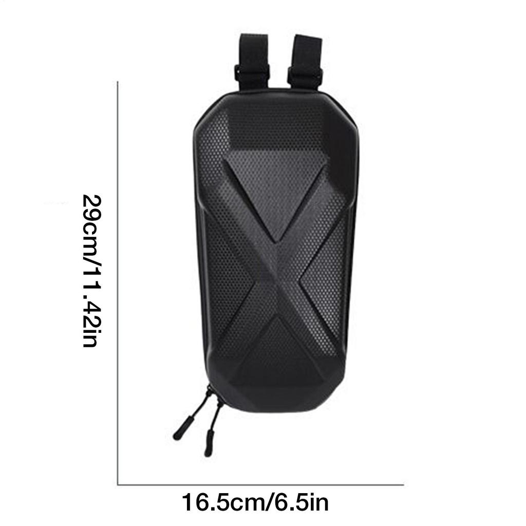 Electric Scooter Storage Bag EVA Hard Shell Spacious Portable Hanging Pouch For Commute Daily Cycling Transportation