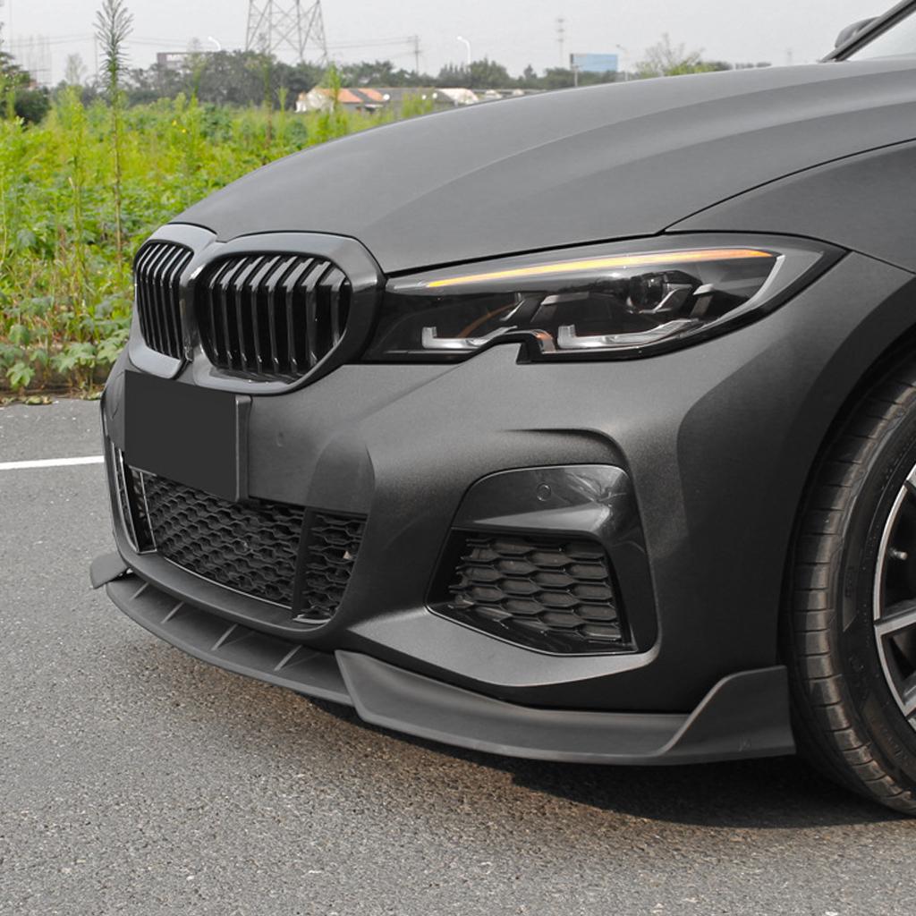 Front Bumper Lip Spoiler Splitter Diffuser Body Kit Tuning ABS Canard Lip Protector Cover For BMW 3 Series G20 G21 G28 2019-2022