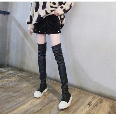 Brand New Ladies Chunky High Heels Thigh High Boots Solid Platform Women's Over The Knee Boots Casual Comfy Woman Shoes
