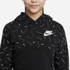 Nike Hoodie Comfortable Breathable Simple Generous Kids Hoodies Black DD7377-010