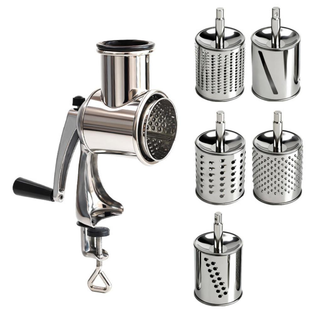 Rostfritt stål Roterande Handvev Nötkvarn Manuell Ostrivare Osthyvel Nötter