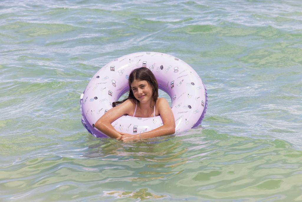IGARASHI 90cm Inflatable Ring Makeup Inflatable Ring with Rope and Quick Buoyancy New Valve Design RLE-90E [Easy Plug]