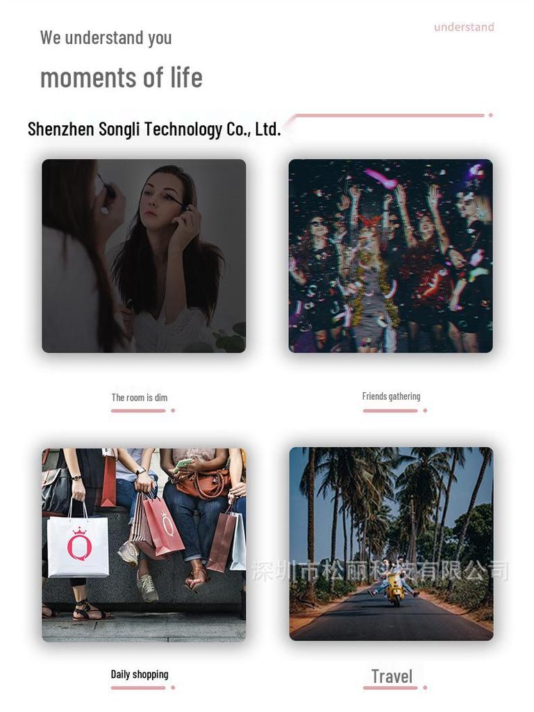 Folding LED Makeup Mirror with Light, Double-Sided, 2X Magnification, Compact and Portable.