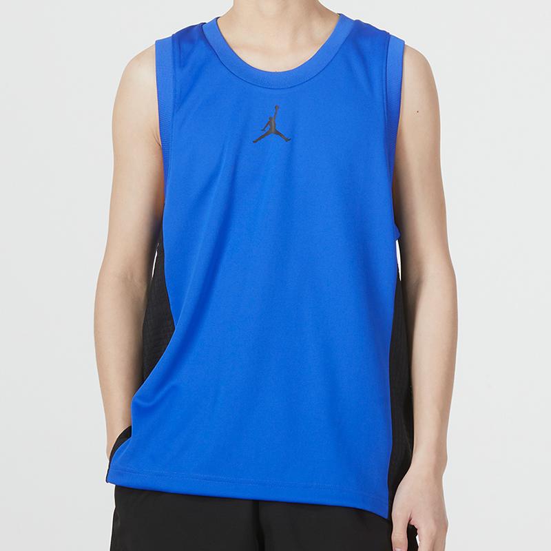 Jordan Colorblock Basketball Sports Casual Sleeveless Vest Men Tops Blue Black CZ4742-405