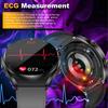 SACOSDING New Smart Watch Men Women Blood Oxygen Blood Pressure Full Touch Screen Sport Watch ECG+PPG Health Monitoring Smartwatch+Box