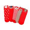 5Pairs Cartoon Elk Tube Socks Rabbit Elk Mid-Calf Socks Christmas Stockings  Lady/Girls/Women