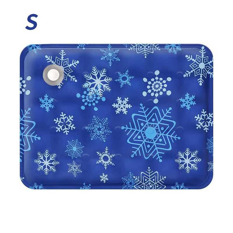 

2025 New Cat Cooling Mat Washable Portable Pet Cool Pad Summer Ice Cool Comfort Water Sensor Mats Suitable For All Of Pet Deep Blue - 30x40cm