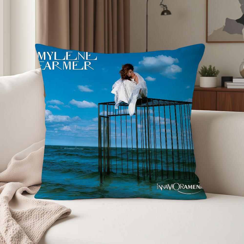 Singer MMylene Farmer Pillow Case Suitable For Bedrooms Living Rooms Cars Home Decoration