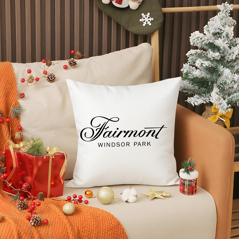 Fairmont H-Hotels & Resorts Pillow Case Living Room Sofa Decorative Cushion Cover Simple Household Light Luxury Printed Pillow