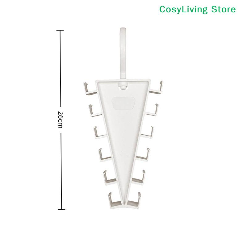 [CL]Double Sided 12 Hooks Storage Rack V Shaped Baseball Cap Holder Belt Hat Scarf Organizer Hooks Wardrobe Space Saving Rack