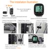 Wireless Bicycle Speedometer Bike Computer with LCD Display Waterproof Easy Installation Battery Powered Odometer Cycle Bike Computer
