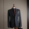Premium British Two-Button Men's Three-Piece Suit: Solid Color, Western Style, Formal Business Wear