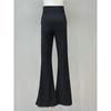 Fall 2024 New Arrival Temperament Wild Black High Pendant Long Legs Bootcut Trousers High Waist Mop Trousers