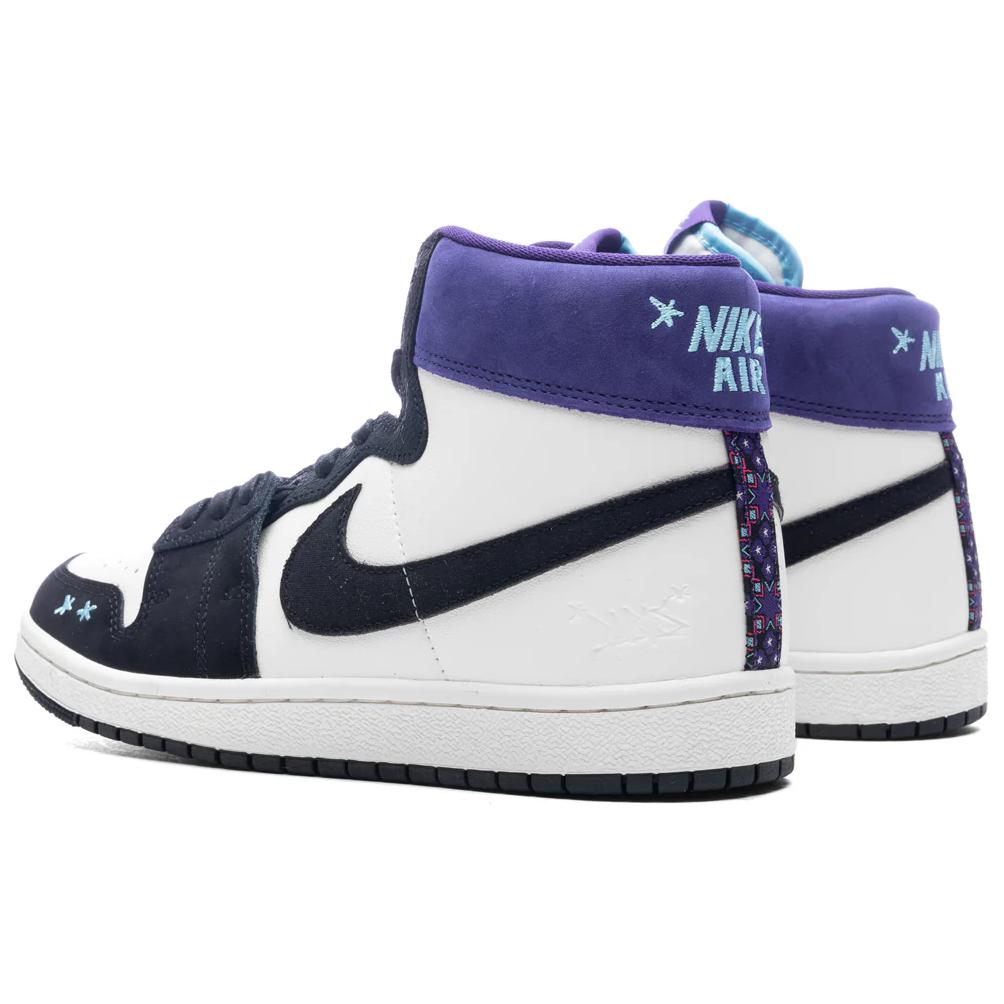 Opium Paris x Air Jordan Jordan Air Ship PE SP Juodi Rūmų Violetiniai Moteriški Sportbačiai Balti Mėlyni-Šalti FQ8281-100