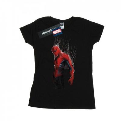 Womens/Ladies Spider-Man Web Wrap Cotton T-Shirt