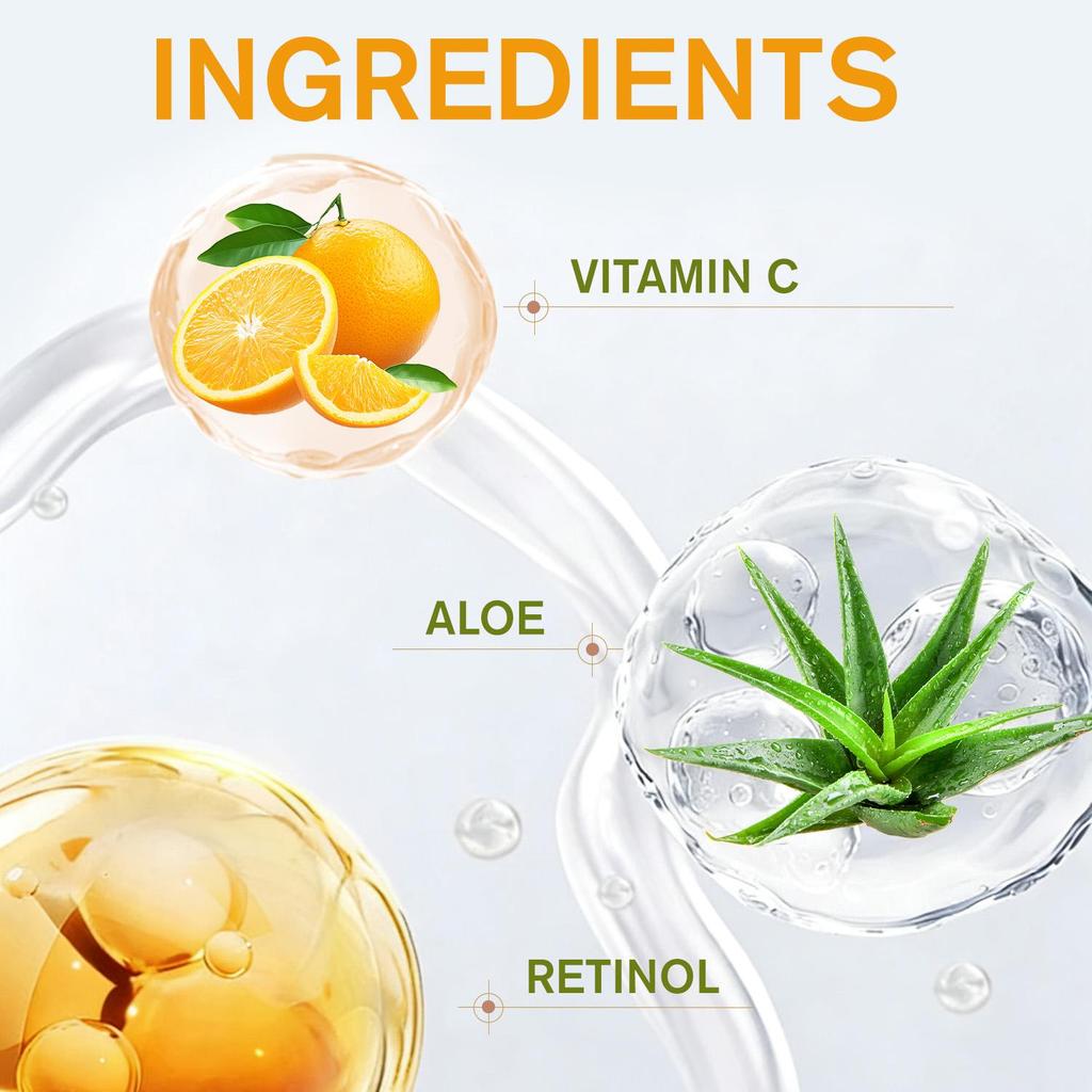 20% Vitamin C  Serum-Refreshing And Moisturizing The Skin, Non-Greasy And Easy To Absorb-Suitable for all Skin Types, 30ml