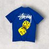 Stussy Dice T-shirt Small Blue Unisex T-Shirt