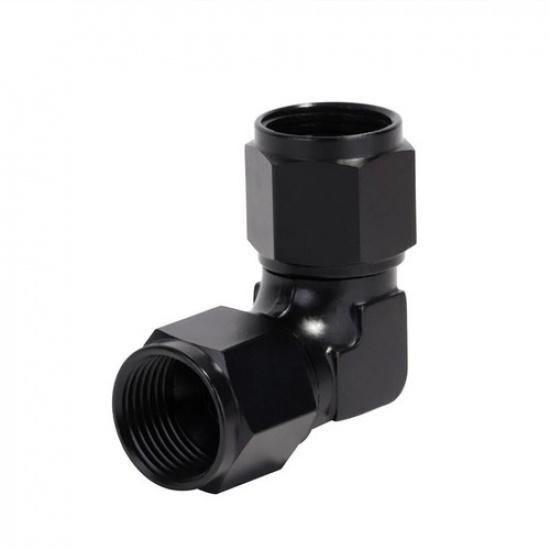 12AN Female to 12AN Female 90 Degree Swivel Coupler Union Fitting Adapter