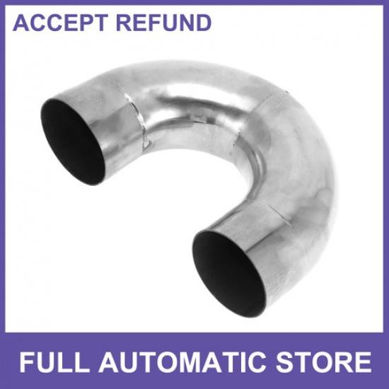 180 Degree Mandrel Exhaust Tube 25  OD 394  Leg Length Stainless Steel
