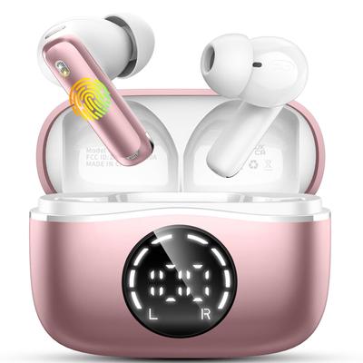 Fones de Ouvido Sem Fio Bluetooth [Bluetooth 5.4 de 2025] Conexão Instantânea, 48 Horas de Autonomia, Qualidade de Som Hi-Fi, CompactoLeve, Microfone Embutido,