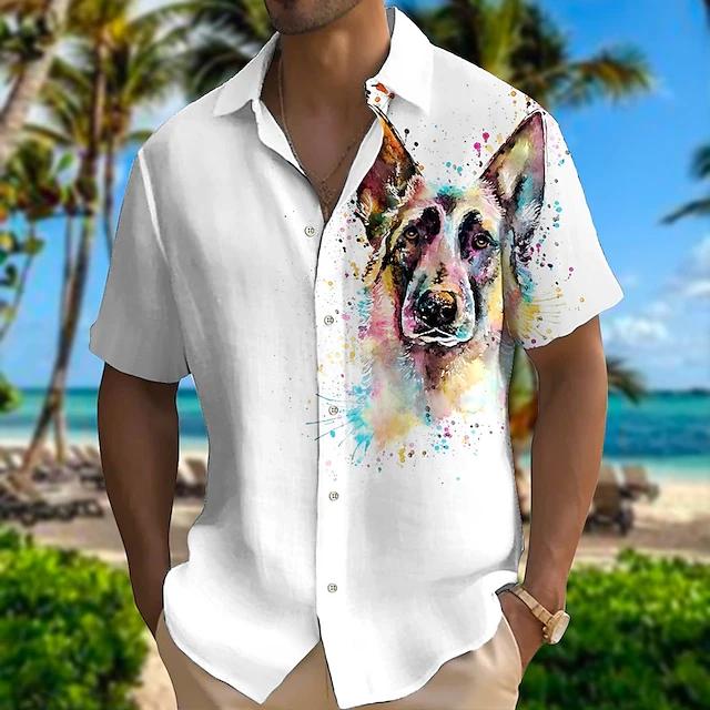 Neues Sommer Papagei 3D Gedrucktes Top Herren Hawaii Strandhemd Outdoor Party Herren Atmungsaktiv Kurzarm Street Socialwear