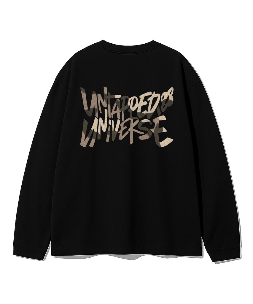 UNTAPPED STUDIO Camouflage Graphic Oversized Long Sleeve T-Shirt (2 Colors)