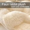 Winter Warm Plush Fitted Sheet Mattress Cover Fluffy Faux Rabbit Fur Bed Protector with Elastic Band for Home Hotel Drap De Lit