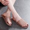 Indoor Woman Slippers Bedroom Slides Flat Crystal Shoes for Women Unique 2025 Luxury New Collection Shoe Summer Sandals On Sale