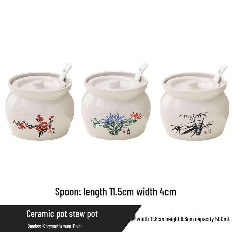 Ceramic Double Boiler Stew Pot