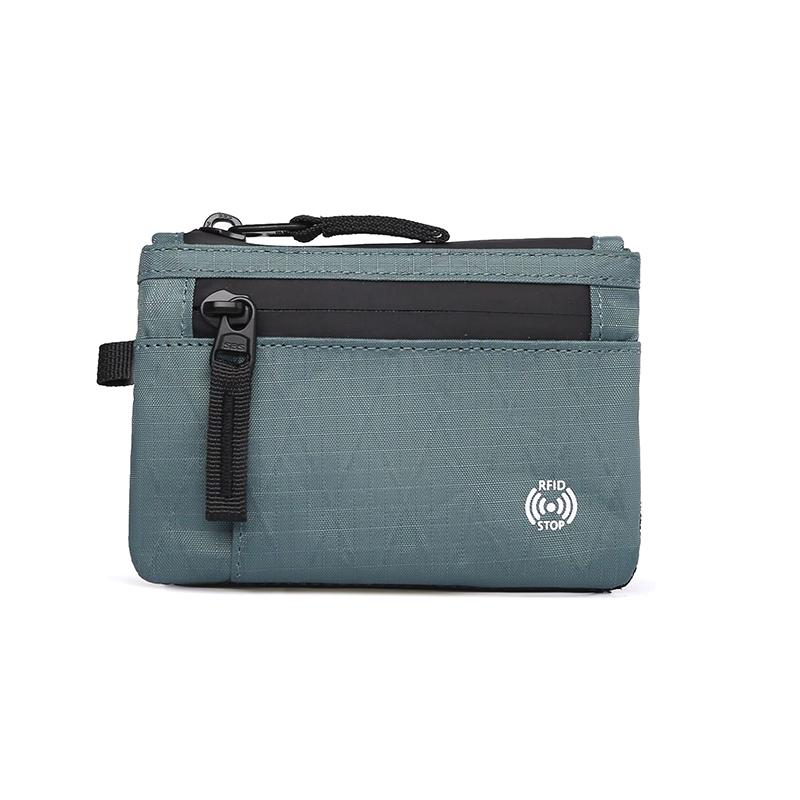 Rfid Credit Card Holder Men'S Short Wallet Zipper Coin Bag X-Pac Mini Travel Wallet Male Tactical Purse Coin Purse